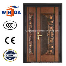Puerta de cobre clásica del hierro del metal de la seguridad de la puerta (W-STZ-05)